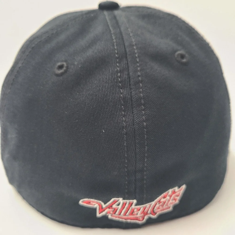 Tri-City ValleyCats Hat Fitted M 47 Brand Franchise Black MiLB Frontier League